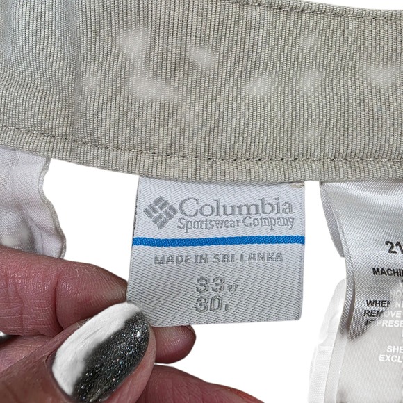 Columbia Mens Cargo Pants Brown 33X29 Cotton Canvas Utility Work Multi Pocket - Picture 5 of 12